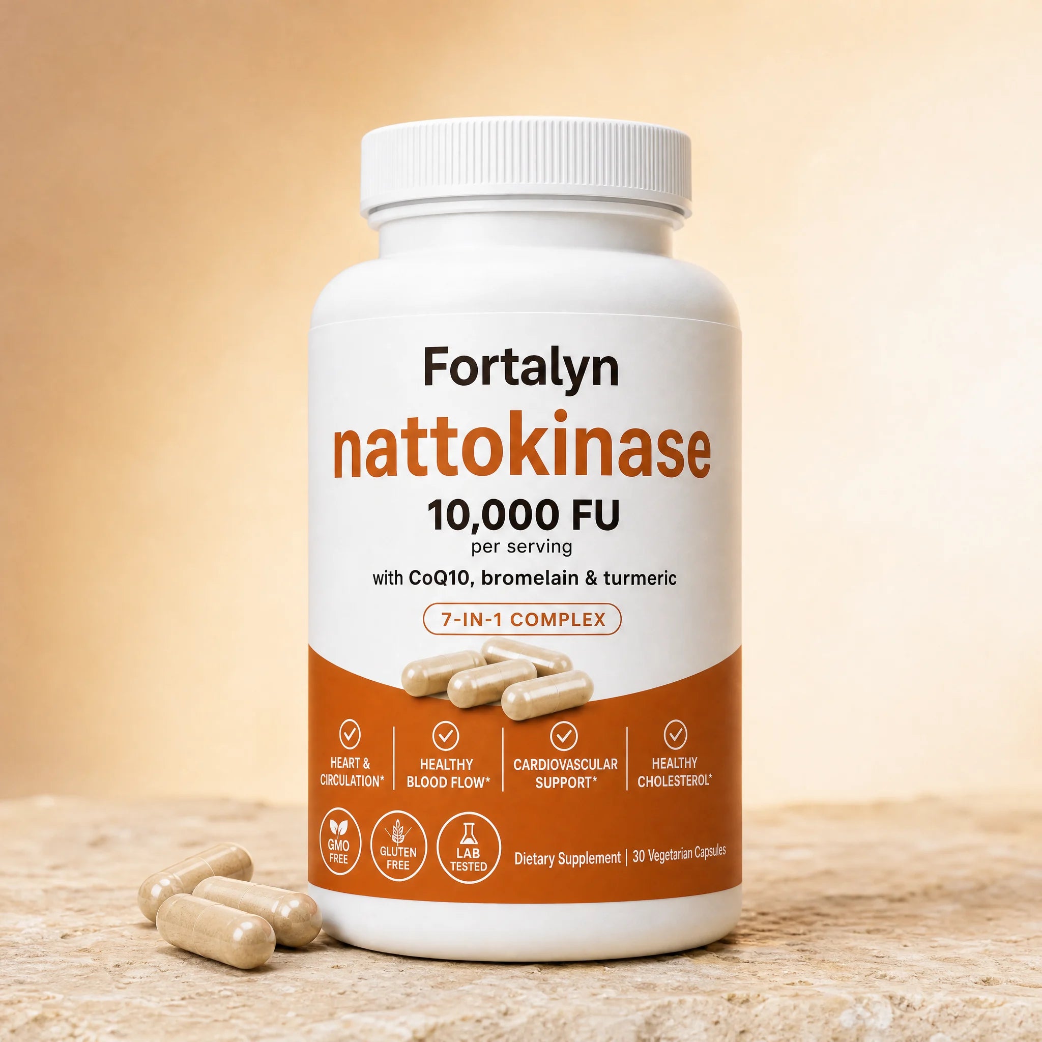 Fortalyn Nattokinase 10,000 FU bottle