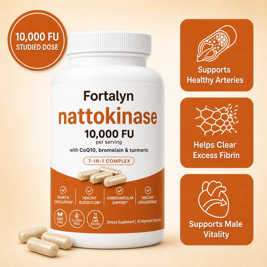Max Potency Nattokinase 10,000 FU — Circulation Support